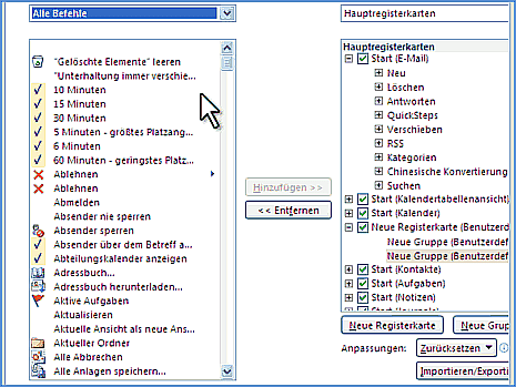 Outlook 2010 Menüband anpassen Outlook 2010 einrichten – Sie werden begeistert sein