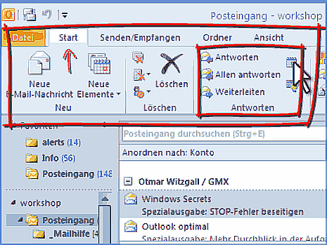 Outlook 2010 Menüband Outlook 2010 einrichten – Sie werden begeistert sein