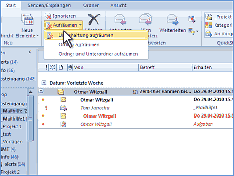 Outlook 2010 Unterhaltung Outlook 2010 einrichten – Sie werden begeistert sein