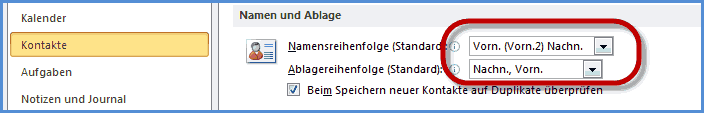 Outlook Adressbuch Speicherreihenfolge1 Outlook Adressbuch für Outlook 2010 optimal einrichten   Video Tutorial
